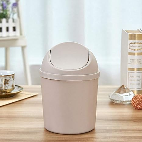 Amazon Com Chizhuhong7 Desktop Plastic Trash Can Creative