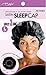 Black, Breathable Satin Fabric, Sleeping Cap, Breathable and Comfortable, Elastic Band, Large Size 20
