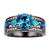 JBL Women Vintage Style Light Blue Opal&Zircons