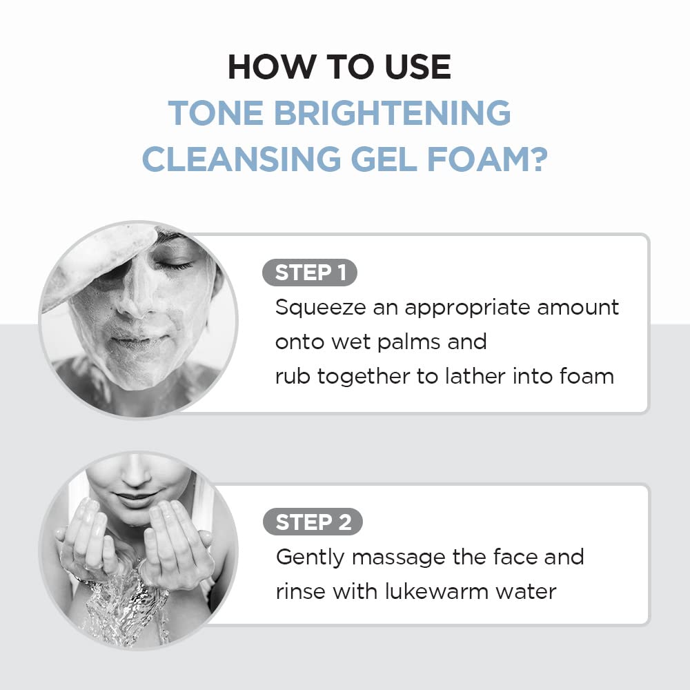 SKIN1004 Madagascar Centella Tone Brightening Cleansing Gel Foam 4.22 fl.oz, 125ml