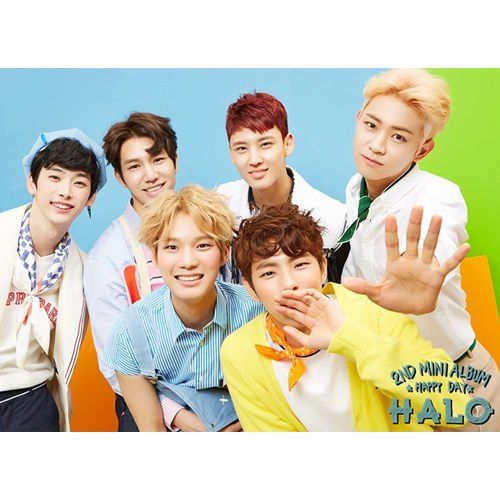 HALO - [HAPPY DAY] 2nd Mini Album CD+Photo Book+Photo Card K-POP Sealed
