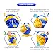 Theefun Bubble Machine, Automatic Bubble Blower Durable Bubble Maker with 2 Bottles of Bubbles Solution Refill, Over 800 Colorful Bubblesper Min Use