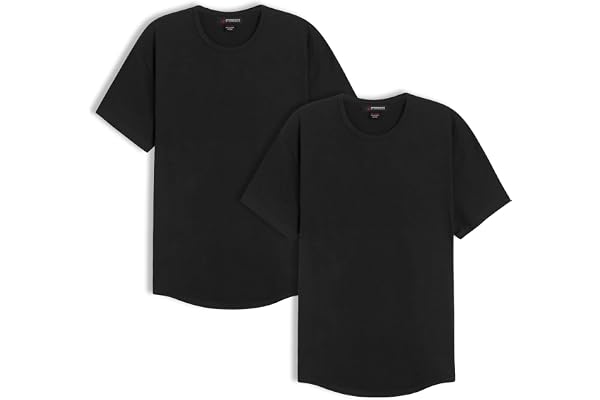 STRONGSIZE Big and Tall T-Shirts for Men – Stretch Cotton Crewneck XL-8XL | Available in Regular and Longer Length