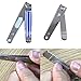 Nail Clippers, Stainless Steel Sharp Sturdy Trimmer Set for Men and Women, 2PCS Professional Sharpest Fingernail and Toenail Clippers by E-LING(2 Packs)