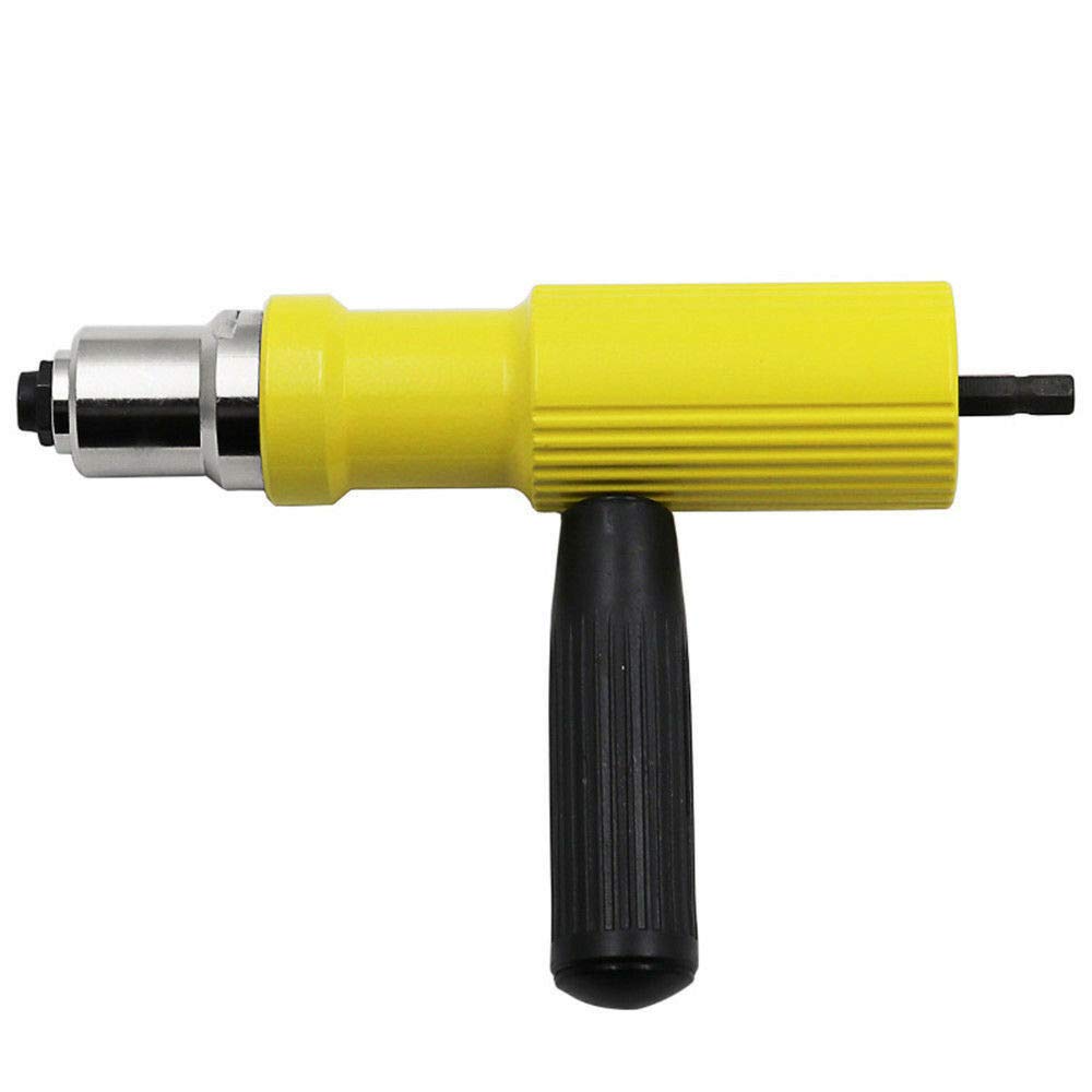 Electric Rivet BE-TOOL Rivet Attachment Riveting Tool Drill Adapter Nut Gun Hand Tool Kit (2.4mm-4.8mm)