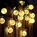 Solar Globe String Lights, Innoo Tech Outdoor 19.7 ft 30 LED Warm White Crystal Ball Christmas Globe Lights for Garden Path, Party, Bedroom Decoration