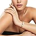 Retro Shaw leather bracelet with natural crystals bangle bracelet magnetic lock gifts for women 6.9 inch