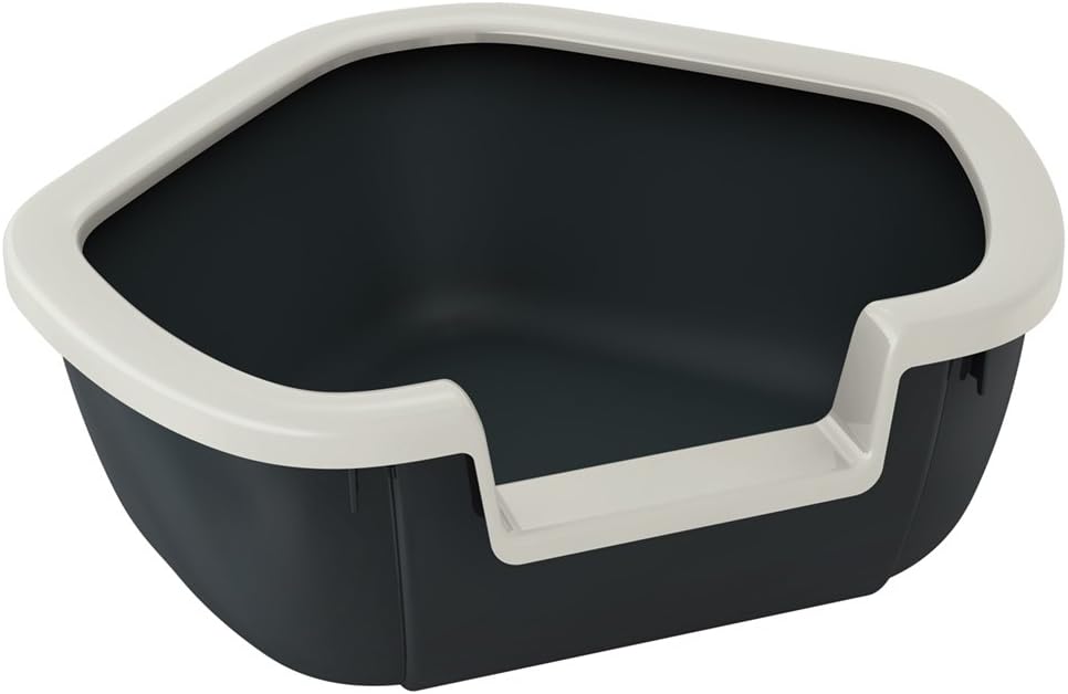 Ferplast Corner Toilet for Cats Open Cat Litter Tray DAMA Corner Cat