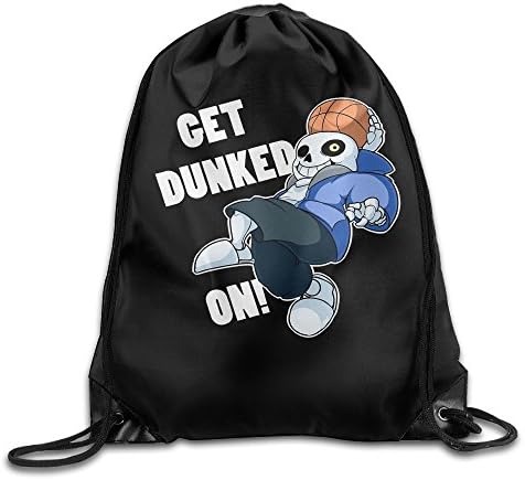 Undertale Sans Get Dunked On Men &amp; Women Drawstring Backpack Sack Bag