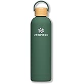 ZENFROG 1-Liter / 34-oz Stainless Steel Vacuum Insulated Water Bottle – Double Wall, Leak Proof, Keeps Drinks Hot & Cold, BPA-Free, Ideal for Gym & Outdoors (Dark Sage)