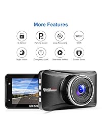 oldshark angular de 170 grados 3 pulgadas Dash cámara 1080P coche DVR Recorder con G Sensor Detección de Movimiento y Visión nocturna con 32 GB tarjeta de memoria