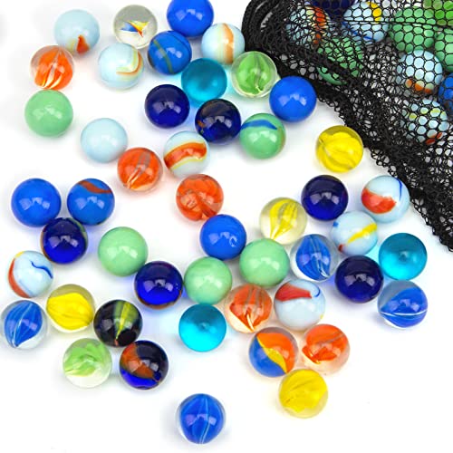 SallyFashion Marbles Bulk, 160 PCS Colorful Marbles Glass Marbles for Kids Marble Run Games Fillers Table Decor DIY