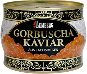 Kaviar Gorbuscha aus Lachsrogen Lemberg 500g