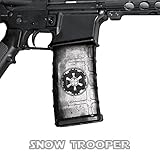GunSkins AR-15 Mag Skin Camouflage Kit DIY Vinyl Magazine Wrap – Singles (BattleWorn Snow Trooper)