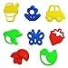 Kuqqi 75 Piece Deluxe Sand Molds Set - Safari Animals, Mini Castles, Animals, Marine animal, Military model, Number and Flowers and plants (Sand Not Included)