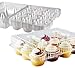 Chefible 12 Cupcake Plastic Disposable Container Box Ergonomic & Practical Takeout Cupcake Carrier, Stackable & Space-saving Cupcake Holder, Food-Grade & BPA-Free Plastic Material –10-Pack