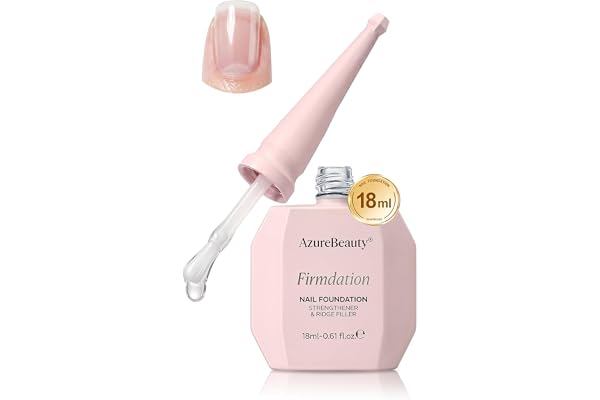 AzureBeauty 18ml Nail Strengthener for Weak & Damaged Nails, Clear Transparent Peel Off Nail Repair Treatment, Ridge Filler &