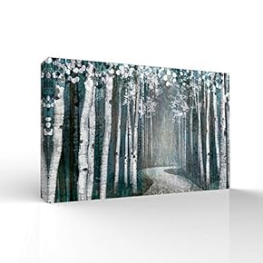Canvas Wall Art-Quiet Romantic Forest-Canvas Prints Home Artwork Decoration for Living Room,Bedroom - 12x18 inches