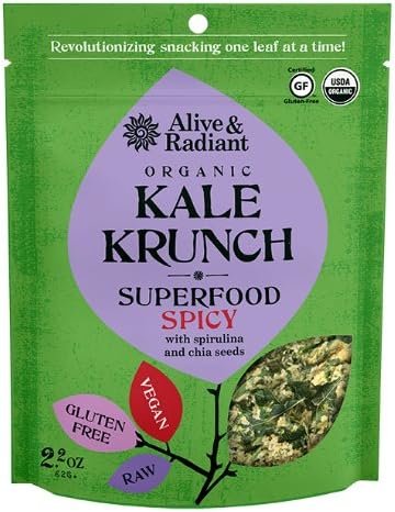 Alive and Radiant Foods Organic Superfood Spicy Kale Krunch, 2.2 Ounce -- 12 per case.
