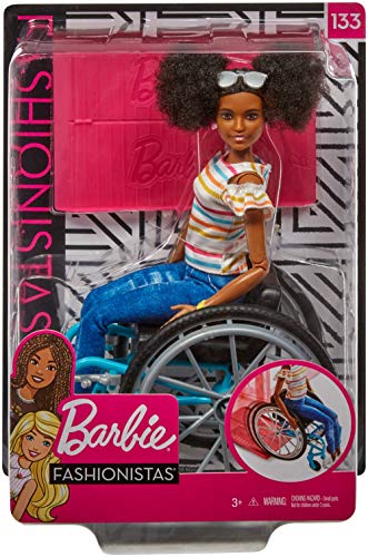 barbie fashionista en silla de ruedas