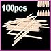 Yesker 100 Pcs Nail Art Orange Wood Stick Sticks Cuticle Pusher Remover Manicure Pedicure Tool