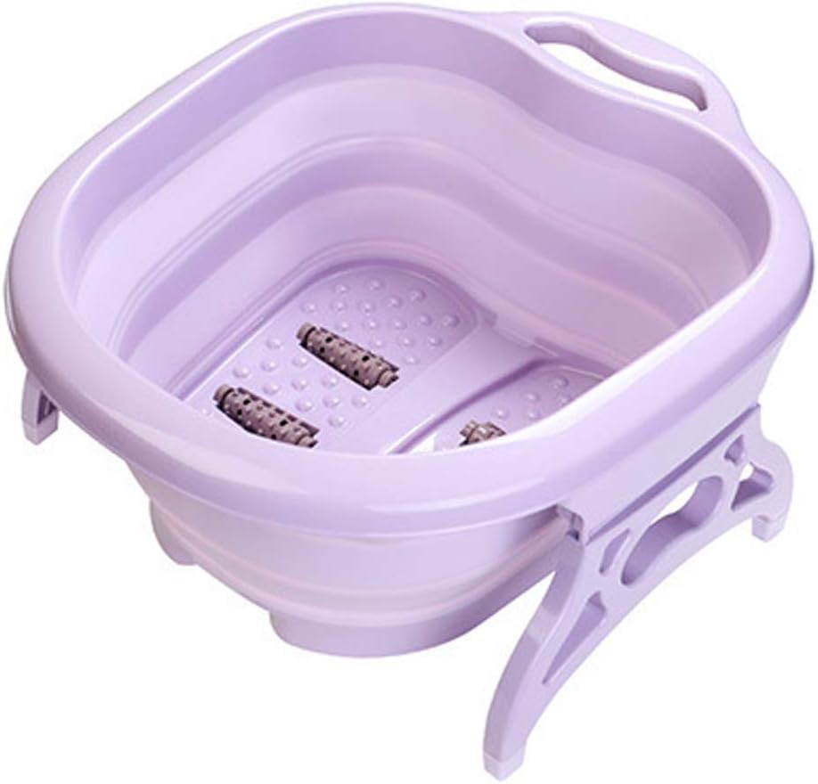 HGKY Portable Folding Foot Spa Bubble Massage Wheel