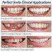 Oldeagle 5PCs Cosmetic Teeth, Temporary Smile Comfort Fit Cosmetic Teeth Denture Teeth Top Cosmetic Sticker For Men, Women
