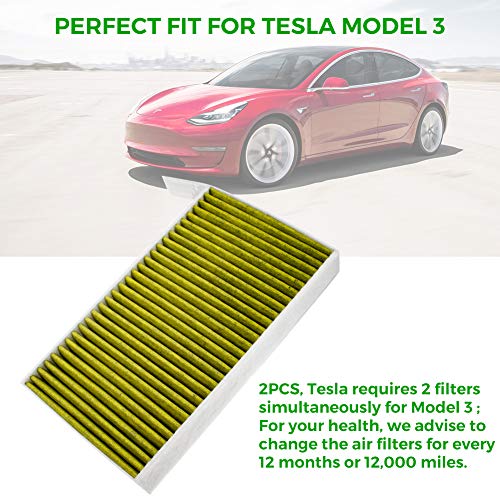 TAPTES Tesla Model 3 Model Y Cabin Air Filter Replacement PM2.5