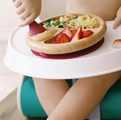 Avanchy-Bamboo-Baby-Plate-Silicone-Suction-Suction-Plates-and-Bowls-for-Toddlers-9-Months-and-Older-7-x-2-Pink