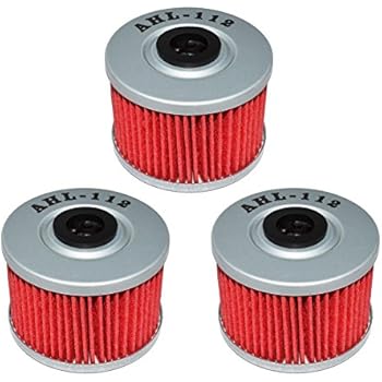AHL 112 Oil Filter for Honda CRF250L CRF250 L 250 2013-2015 (Pack of 3)