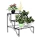 Samury 3 Tier Metal Potted Plant Stand, Flower Pot Rack Indoor Outdoor Iron Art Planter Holders Garden Steel Pots Containers Shoes Organizer (US Shipping)thumb 1