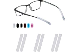 OMNFUL Glasses Ear Cushion, Non Slip Soft Silicone Eyeglass Ear Cushions, Anti-Slip Comfort Eyeglasses Temple Tips Sleeve Retainer