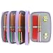 Samaz 72 Slot Pencil Case, Large Capacity Portable Colored Pencil Holder Pen Bag Pouch for Artist Student (Purple)