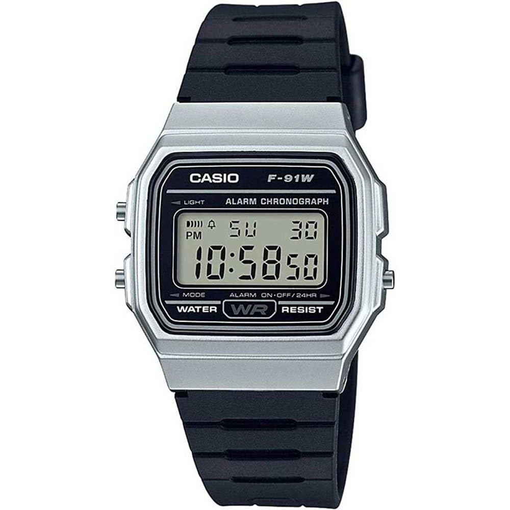Casio Digital F-91WM-7ADF (D141), Black, PEQUEÑO, Bracelet