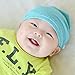 Charm Baby Boys Slouchy Beanie - 100% Organic Cotton Soft Hypoallergenic Infant Toddler Girls Cap Made in Japan Light Gray