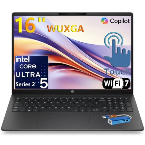 HP Pavilion 16" Touchscreen Laptop, Intel Ultra 5 125U, 8GB RAM, 512GB SSD