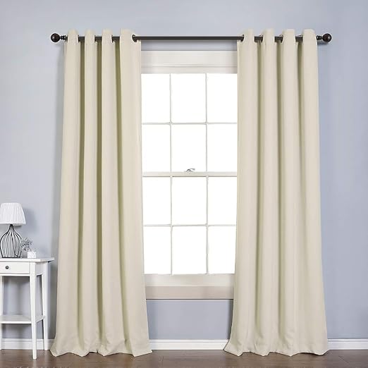 Amazon Com Mysky Home Solid Grommet Top Thermal Insulated Window