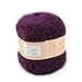 One Skein Angola Mohair Cashmere Wool Knitting Yarn 50g,Purple