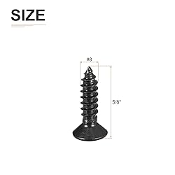 DTGN 100Pcs #8x5/8" Flat Head Wood Screws, 304