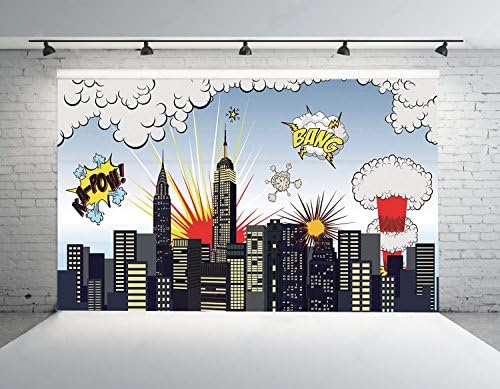 5x3ft Super City Photo Backdrops CP Customized Studio Background Studio Props RM-029