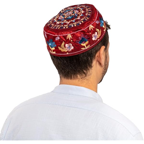 Floral Cap Hunza Headwear Winter Hat - Chunky Traditional  display picture 3
