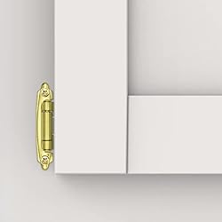 Gold 1/2 Inch Overlay Face Frame Cabinet Hinges, 20