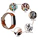 Vancle Fitbit Alta (HR) Band / Fitbit Alta HR 2017 Leather Wristband Adjustable Replacement Accessories Strap with Buckle for Fit bit Alta (Orange Brown)