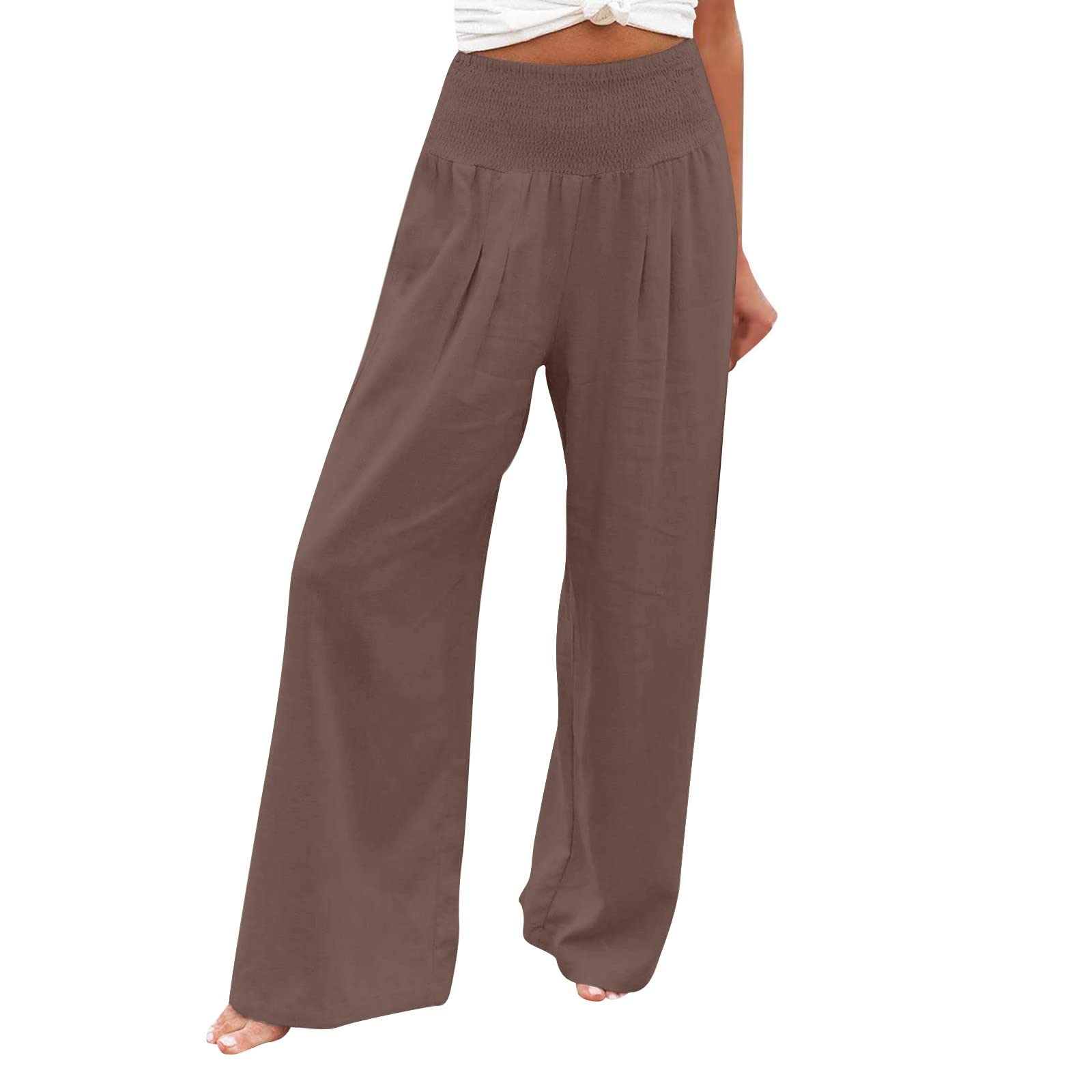 JIOEEH Linen Pants Women Summer Women High Waisted