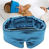 Sleep Whale Premium Comfort Sleep Mask - Luxury Design - Adjustable Eye Mask Strap for Comfortable Sleeping - with Lightweight Cool Gel Pack