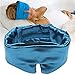 Sleep Whale Premium Comfort Sleep Mask - Luxury Design - Adjustable Eye Mask Strap for Comfortable Sleeping - with Lightweight Cool Gel Pack