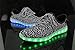 Dear-Queen 7 Colors Unisex LED Shoes Luminous Flashing USB Charging Sneakers Colorful Light Up Glowing Casual Flat Shoes DQ07B-36