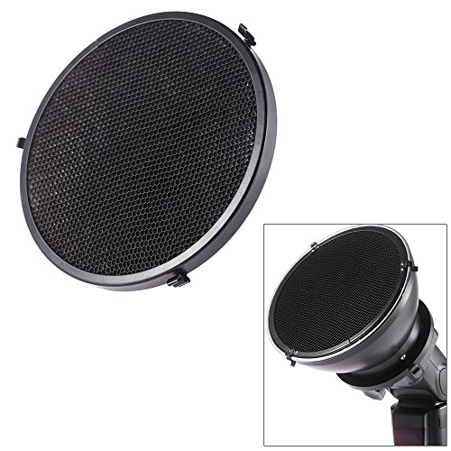 Andoer 16.7cm Metal 15 Degree Honeycomb Grid for Nikon Canon Yongnuo Speedlight Beauty Dish Lamp Shade Diffuser