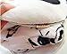 Cute Panda Velvet Plush Coral Fleece Throw Pillow and Blanket Set (Black White)