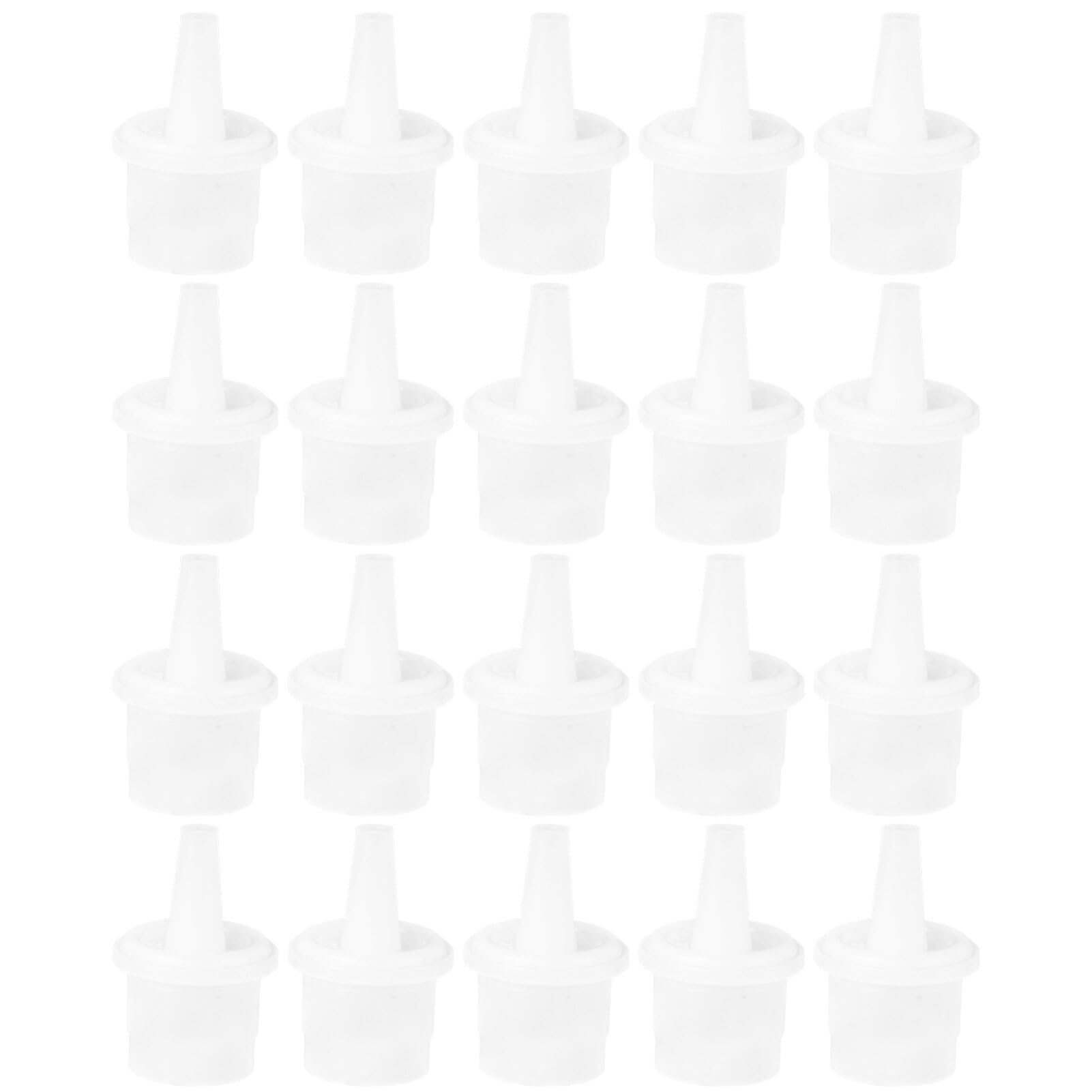 Minkissy Lash Tools 20pcs Women Eyelash Glue Bottle Nozzle Caps Replacement Lash Bottle Tips for Eyelash Tool